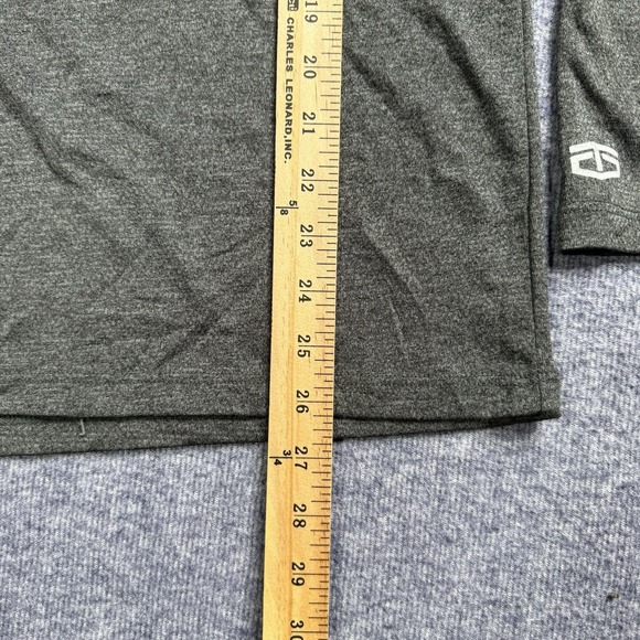 Tapout 1/4 Zip Pullover Size Medium Gray Long Sleeve Shirt Pullover Workout Gym - Picture 7 of 7